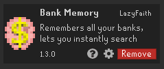 1. Install Bank Memory